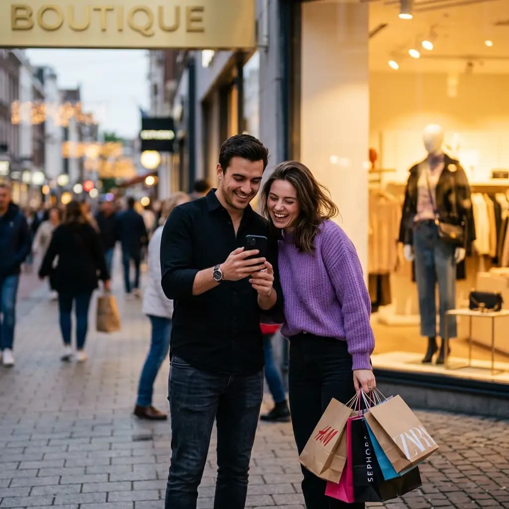 Woman with shopping bag